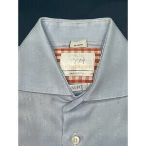 Chadburry Mens‎ Slim Fit Button up Dress Shirt size 15 / 38